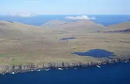 Sandur seen from a helicopter.