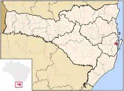 Location in Santa Catarina