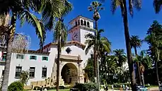 Front view of the courthouse