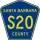 County Road S20 marker