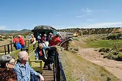 Tourist train in August 2014