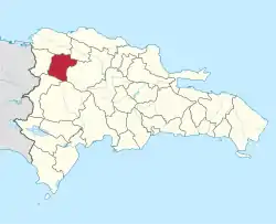 Location of the Santiago Rodríguez Province