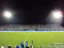 Saputo Stadium at night prior to expansion