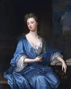 Painting of a woman in 17th-century dress