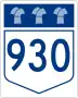 Highway 930 marker