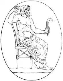 Image 28Greek God Kronos/Saturnus with sickle (from List of mythological objects)