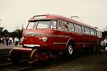 The railbus in the Bochum-Dahlhausen Railway Museum