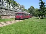 A VT 98 on the harbour railway in Frankfurt