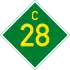 C28 road shield}}