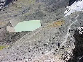 Schoolroom Glacier from Hurricane Pass