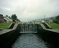 Locks on the Caledonian Canal at Fort Augustus