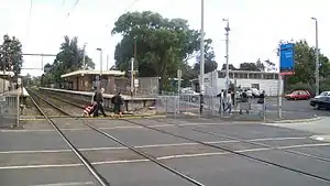 Level crossing at seaford station