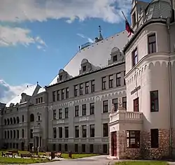 Ján Francisci-Rimavský Gymnasium in Levoča by Alfréd Hajós, 1913