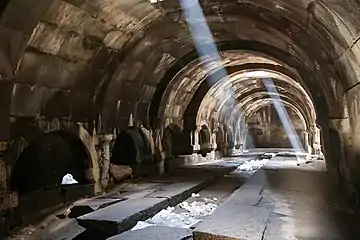 Inside the Orbelian's Caravanserai, Armenia