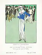 'Sera-t-Il Vainqueur, ou Les Angoisses d'une Joueuse' Suit for the races, July 1913