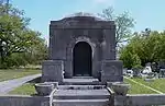 The Eichold-Haas-Brown mausoleum.