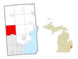 Location within Macomb County