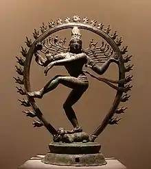 Chola Nataraja with an aureole of flames (11th century).