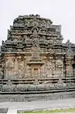 Shrine wall and superstructure in Kasivisvesvara temple at Lakkundi