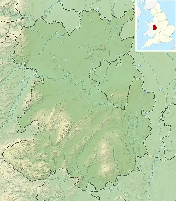 River Strine is located in Shropshire