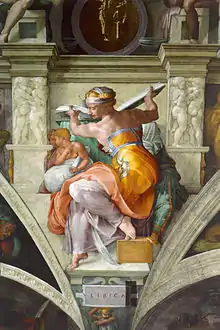 Libyan Sibyl on the Sistine Chapel ceiling