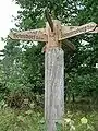 Signpost with seven arms near Hetendorf