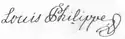 Louis Philippe I's signature