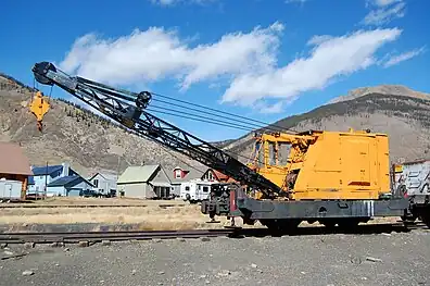 Maintenance crane in Silverton on October 25, 2012