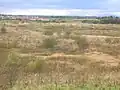 The old opencast site looking towards the Montgomery Park housing scheme