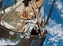 Gibson during an EVA.