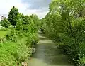 The Dřevnice River in Slušovice