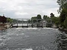 Sluice gates near Henley, on the River Thames