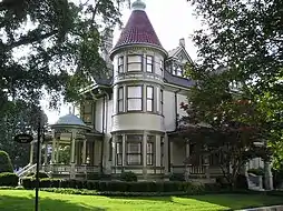 The Gwaltney House, a private residence on South Church Street.