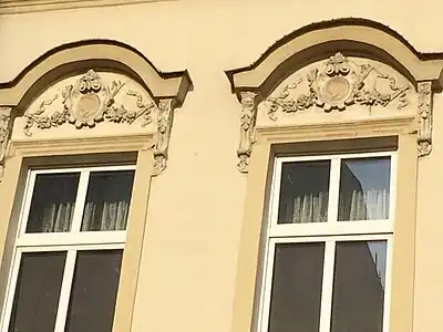 Detail of pediments