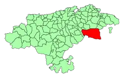 Location in Cantabria.