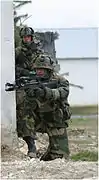 French infantry training