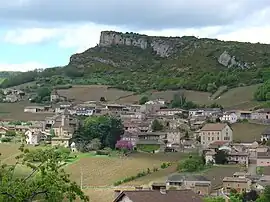 A general view of Solutré-Pouilly