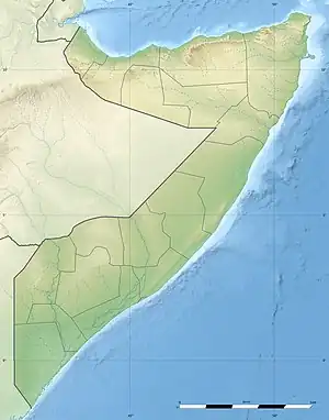 Ufeyn is located in Somalia