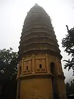 The Songyue Pagoda, built in 523 AD during the Northern and Southern dynasties