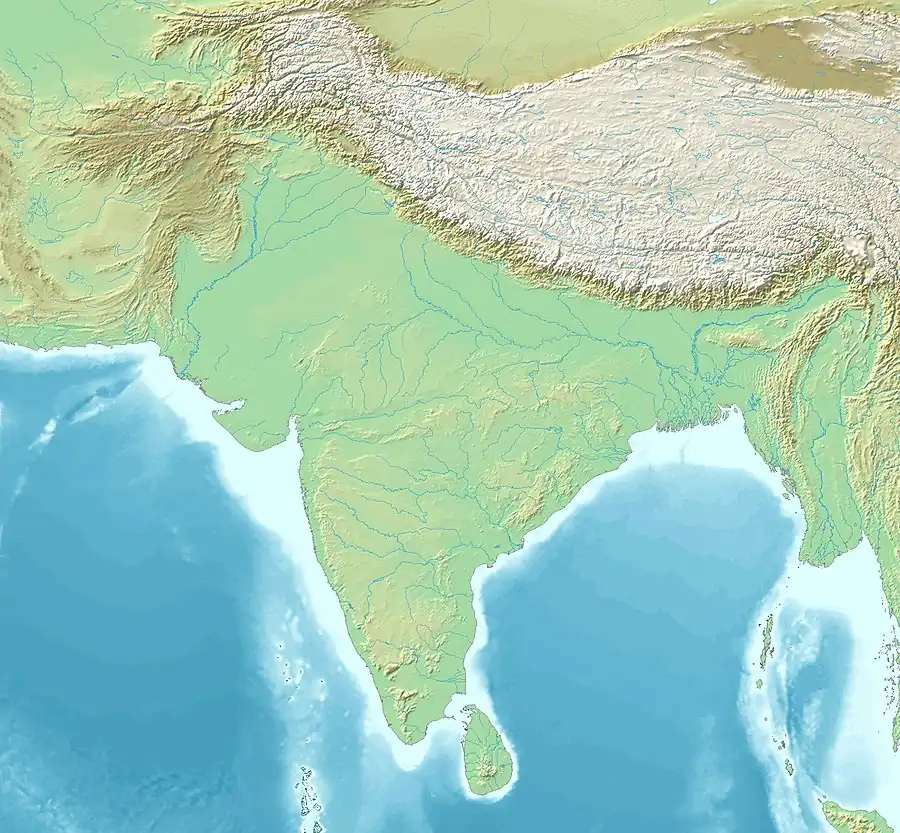 Approximate location where Kumhali is spoken