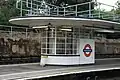 Eastbound platform building.