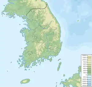 Gajisan is located in South Korea