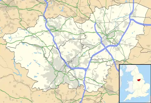 Rossington is located in South Yorkshire