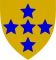 Southern Command Royal Army Pay Corps (Yellow with blue stars)