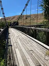 The wooden deck, view from west to east