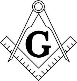 Standard image of masonic square and compasses