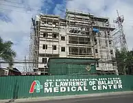 St. Lawrence of Balagtas Medical Center ongoing contruction