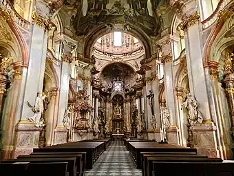 Church of Saint Nicholas, Prague, Czech Republic, by Christoph Dientzenhofer, 1703–1711