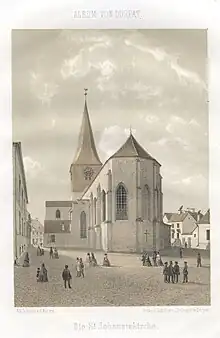 St. John's Church in 1860 by Louis Höflinger