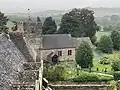 St John The Baptist church viewed from Stokesay Castle